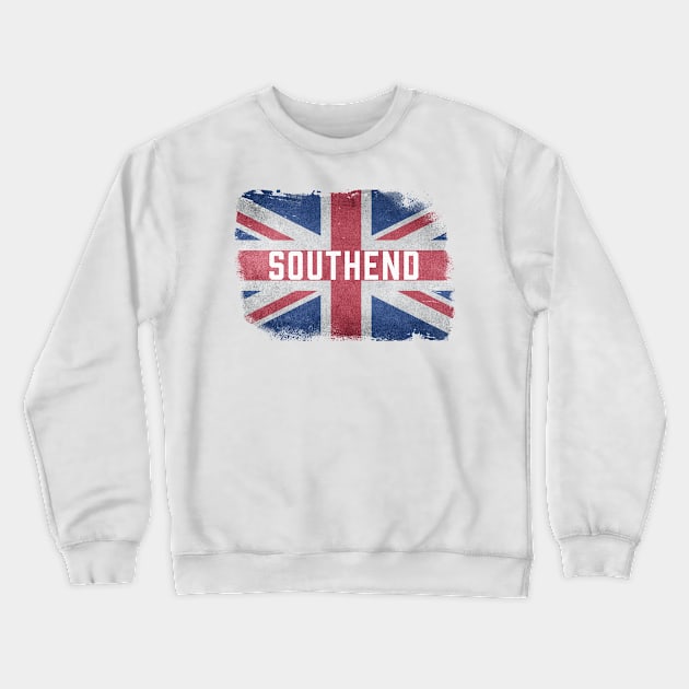 Southend Essex | British United Kingdom Flag Vintage UK Proud Souvenir Crewneck Sweatshirt by Rixta Tees